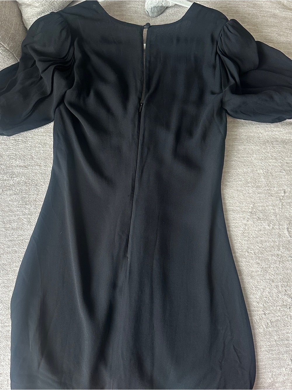 Reformation Black V-Neck Dress with Back Zip - Picture 7 of 9